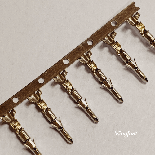 Kingfont's conventional Male Pins with stamping strip
